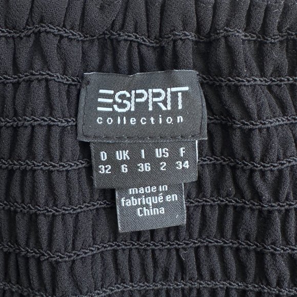 Esprit Collection Black Lined 100% polyester Layered Dress - US 2 - Picture 8 of 10